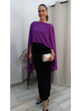 Capa  Color Púrpura para Invitada  o Fiesta