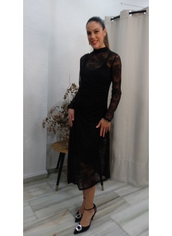 Vestido Negro Perfecto para Fiestas y Cenas | Encaje y Elegancia