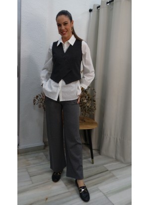 Chaleco de Vestir Cruzado de Mujer | Estilo Clásico y Elegante