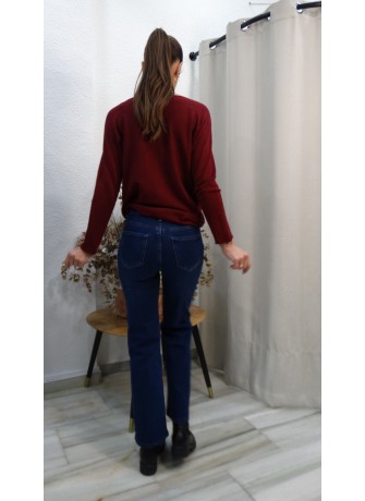 Pantalón Vaquero  Bootcut Mujer | Jean Clásico Corte Recto Mujer