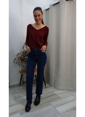 Pantalón Vaquero  Bootcut Mujer | Jean Clásico Corte Recto Mujer