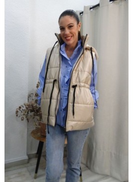 Chaleco Beige Tipo Puffer El Esencial de tu Armario de Otoño