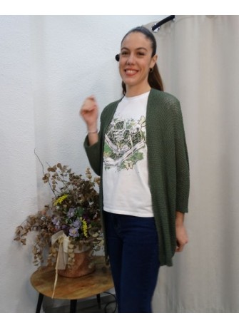 Rebeca de Punto Verde Oliva Para Mujer | Colección Casual en Airemoda