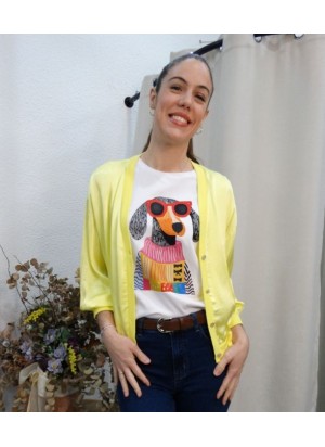 Chaqueta Bomber Amarilla Satinada | Colección Primavera Mujer