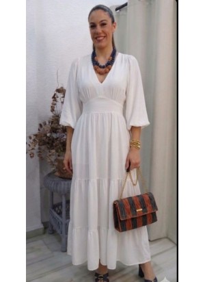 Bolso de hombro con solapa texturizada rayas verticales en tonos marrón y negro, con cadena de eslabones dorados