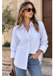 Camisa a Rayas Azules y Blancas Tipo Oversize | Moda Mujer